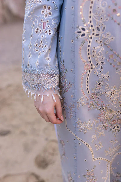 Qalamkar | Sahil Kinare Luxury Lawn | FP-04 FIRUZE - Ladies Clothes - Maria Faisal