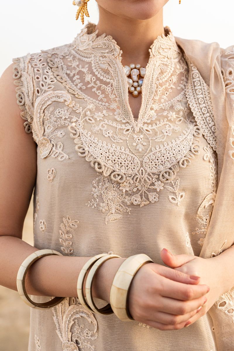 Qalamkar | Sahil Luxury Lawn | FK-01 SOPHIA - Ladies Clothes 