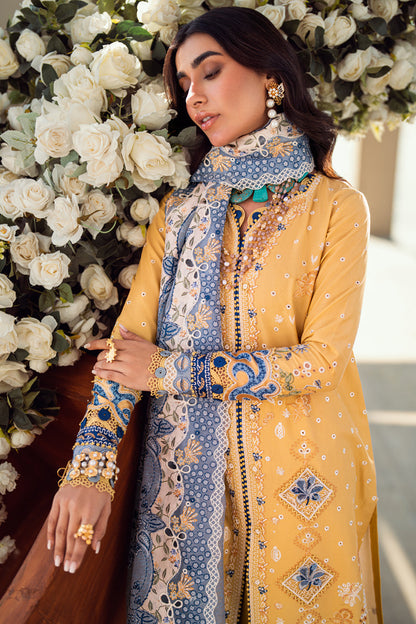 Qalamkar | Sahil Luxury Lawn | FK-06 NATALIE - Ladies Clothes 