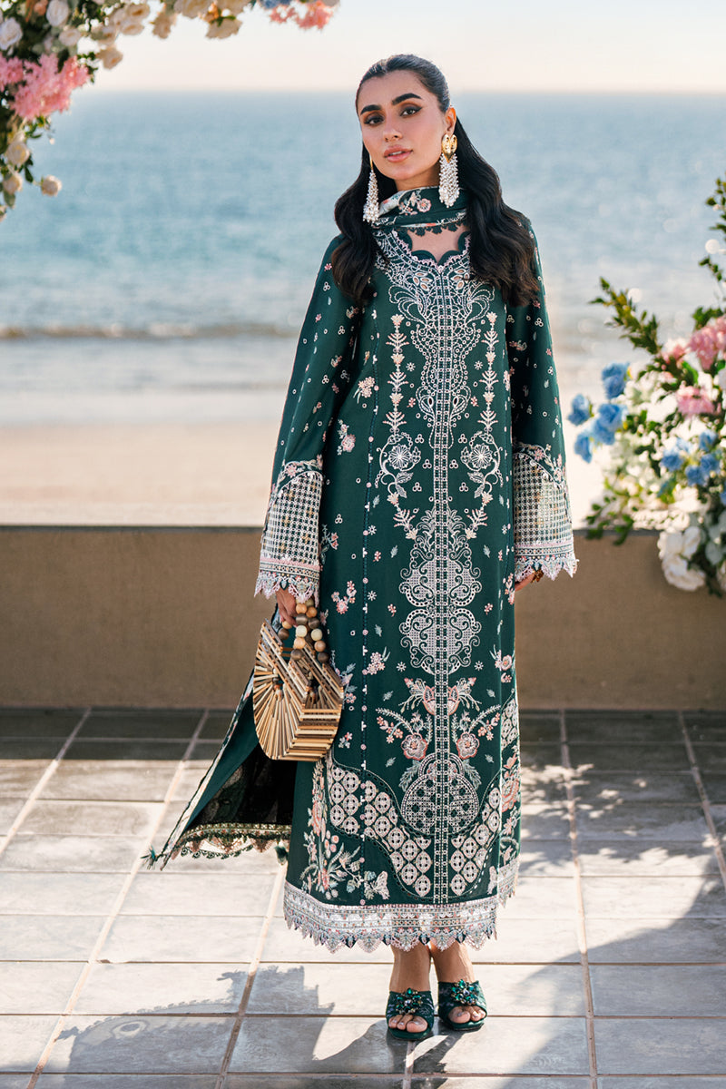 Qalamkar | Sahil Luxury Lawn | FK-13 ELIZA - Ladies Clothes 