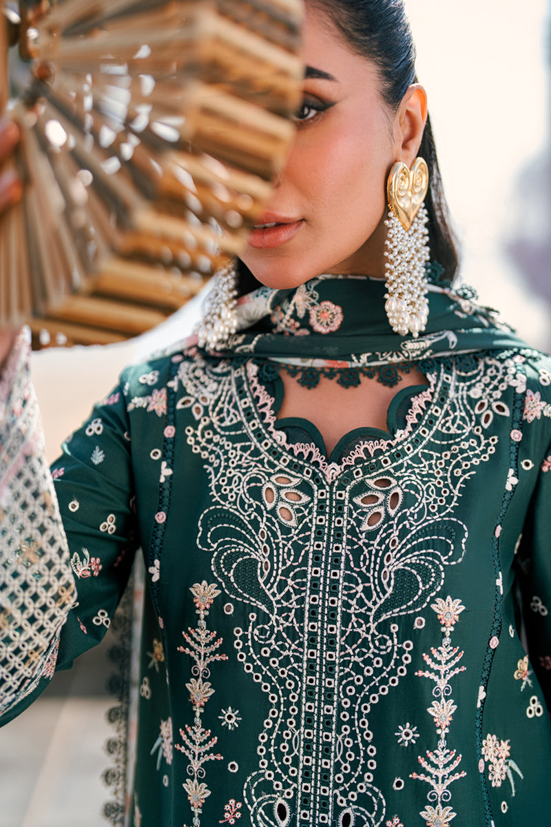Qalamkar | Sahil Luxury Lawn | FK-13 ELIZA - Ladies Clothes 