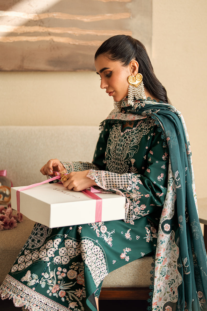 Qalamkar | Sahil Luxury Lawn | FK-13 ELIZA - Ladies Clothes 