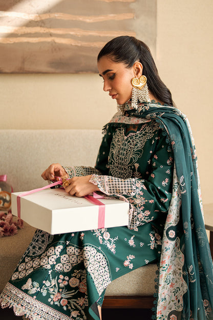 Qalamkar | Sahil Luxury Lawn | FK-13 ELIZA - Ladies Clothes 