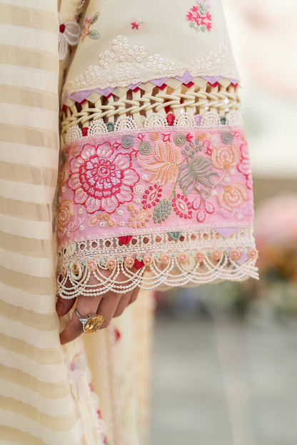 Qalamkar | Sahil Luxury Lawn | FK-14 SCARLETT - Ladies Clothes 
