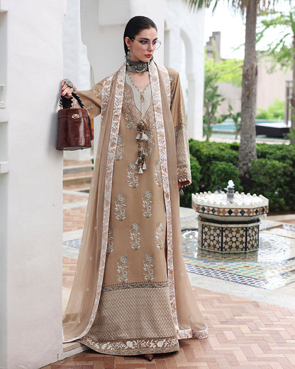 Mushq | Nuvera Rawsilk | Queen's Promise - Luxury Dress - available at Maria Faisal in UK and USA.