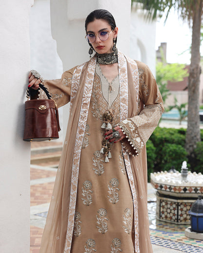 Mushq | Nuvera Rawsilk | Queen's Promise - Luxury Dress - available at Maria Faisal in UK and USA.