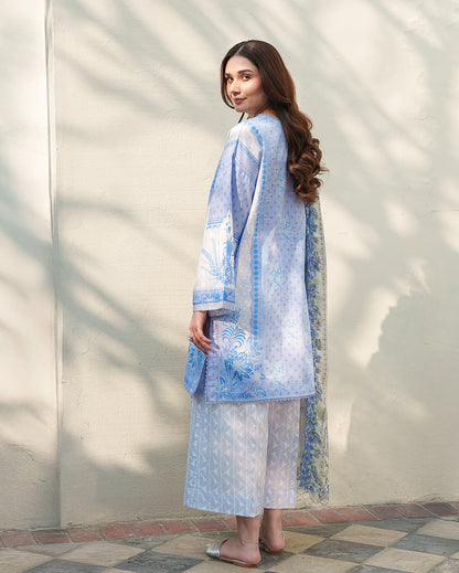Roheenaz | Whispered Florals | Quiet Meadow - Casual Dress - available at Maria Faisal in UK and USA.