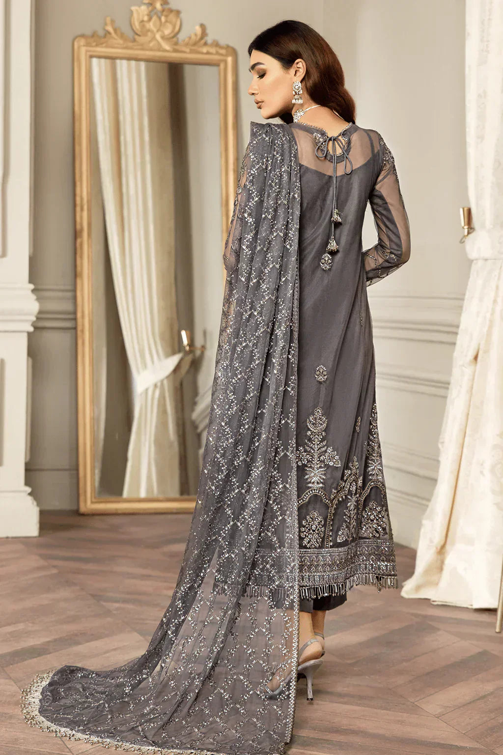 Zarif | Mehroz Formals | Storm Grey