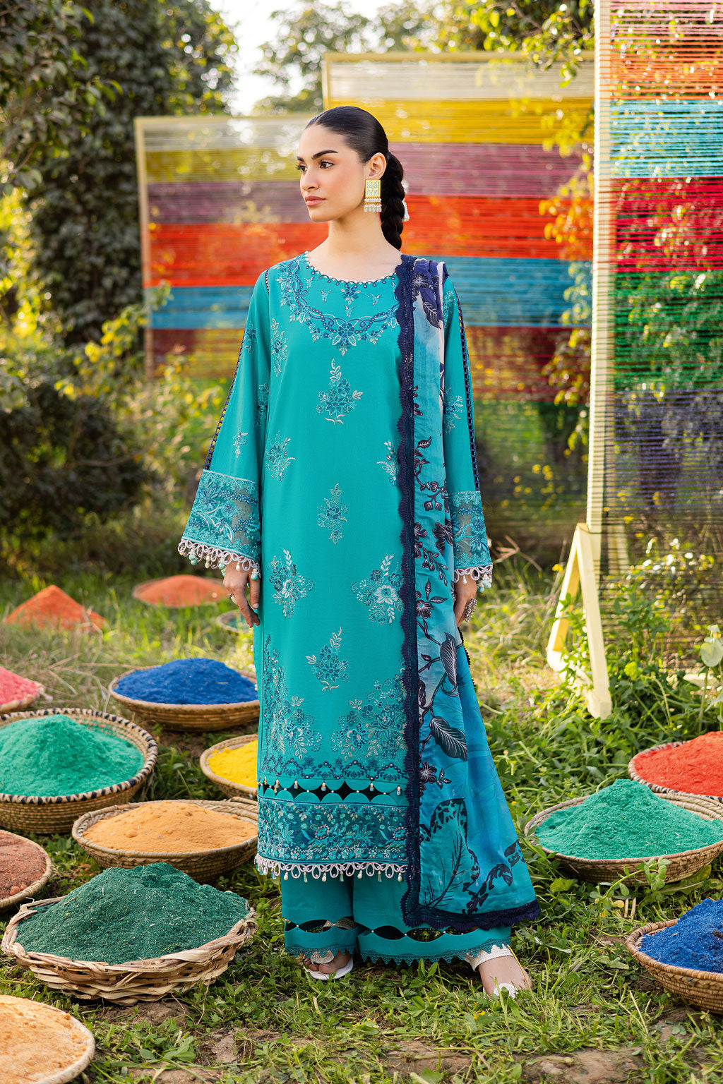 Ramsha | Riwayat Lawn Collection | Y-1201 - Ladies Clothes - Maria Faisal
