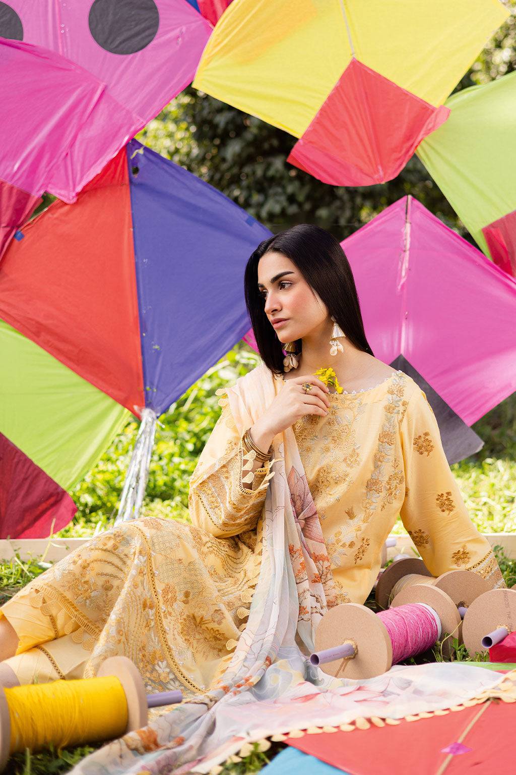 Ramsha | Riwayat Lawn Collection | Y-1207 by Maria Faisal - Registered Vendor of : Ramsha - type : Ladies Clothes - 100% original wedding dresses