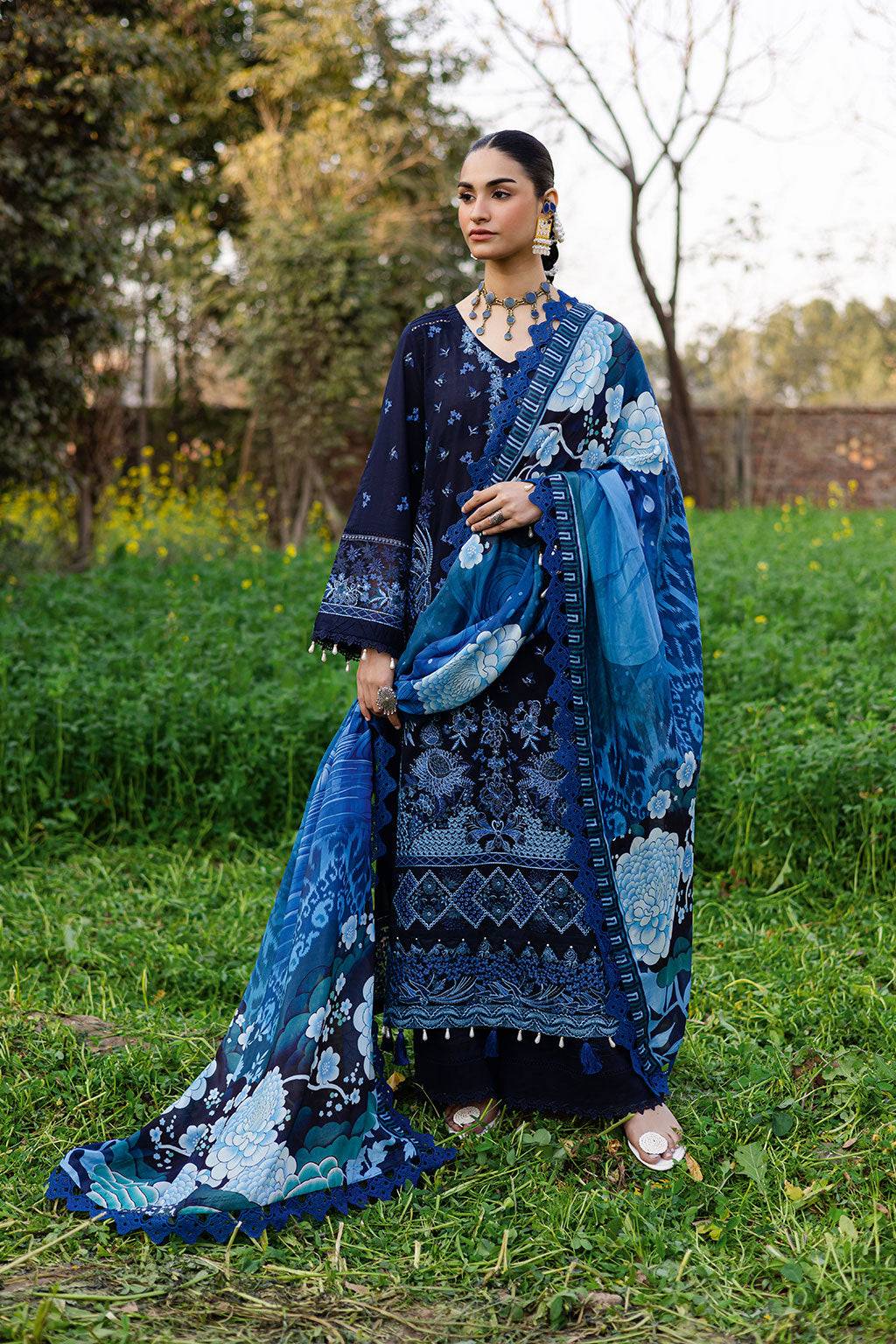 Ramsha | Riwayat Lawn Collection | Y-1203 by Maria Faisal - Registered Vendor of : Ramsha - type : Ladies Clothes - 100% original wedding dresses