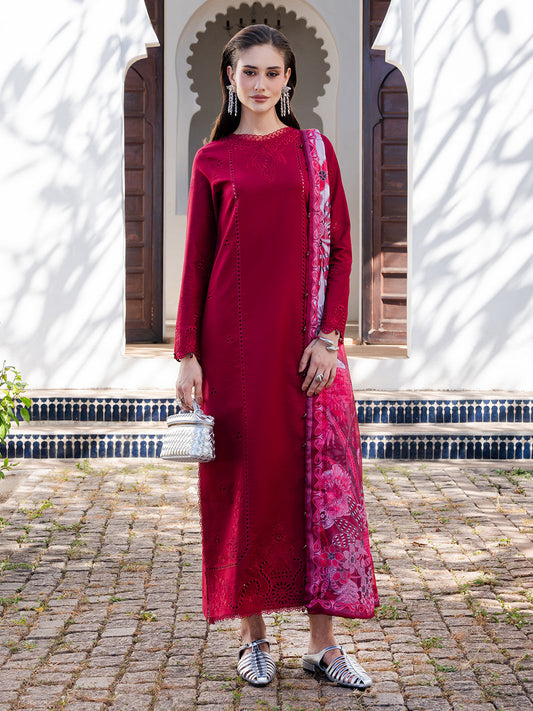 Izel | Dareen Luxury Lawn 26 | Rangrez - Luxury Dress - available at Maria Faisal in UK and USA.