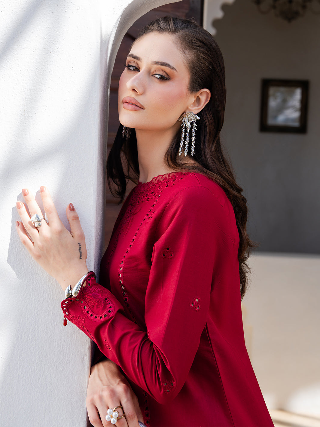 Izel | Dareen Luxury Lawn 26 | Rangrez - Luxury Dress - available at Maria Faisal in UK and USA.