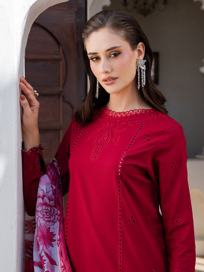 Izel | Dareen Luxury Lawn 26 | Rangrez - Luxury Dress - available at Maria Faisal in UK and USA.