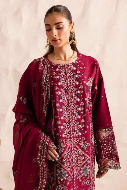 Marjjan | Guzel Lawn | SMC 204-B (Maroon) - Ladies Clothes - Maria Faisal