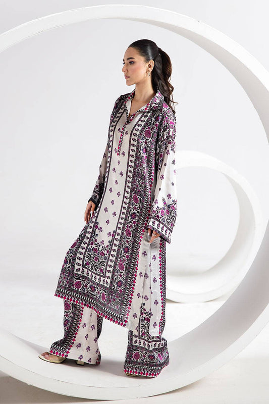 Afsanah | The Print Edit | GARDEN GLAM (extended shirt) AP-103 by Maria Faisal - Registered Vendor of : Afsanah - type : Ladies Clothes - 100% original wedding dresses