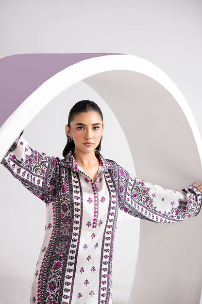 Afsanah | The Print Edit | GARDEN GLAM (extended shirt) AP-103 by Maria Faisal - Registered Vendor of : Afsanah - type : Ladies Clothes - 100% original wedding dresses