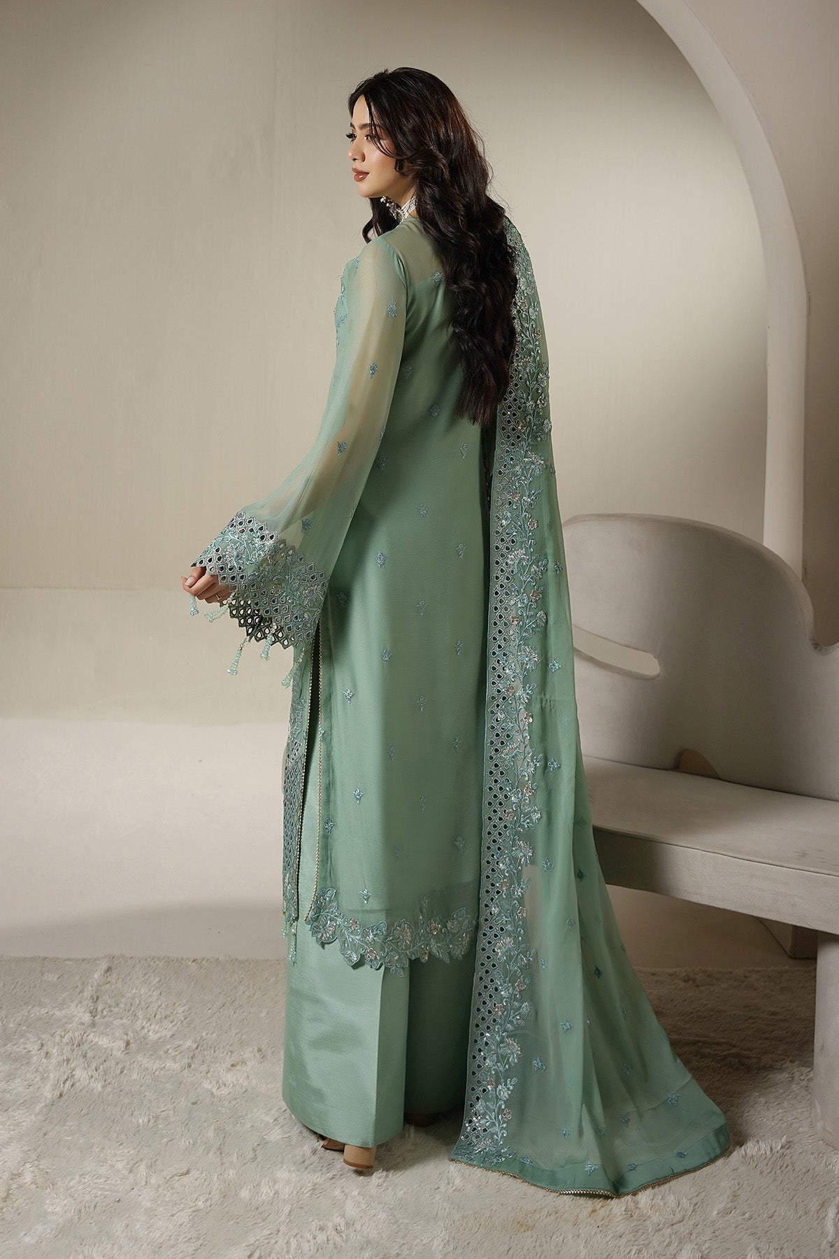 Maryams | Aarzu Formals | A-12008 - Formal Dress - available at Maria Faisal in UK and USA.