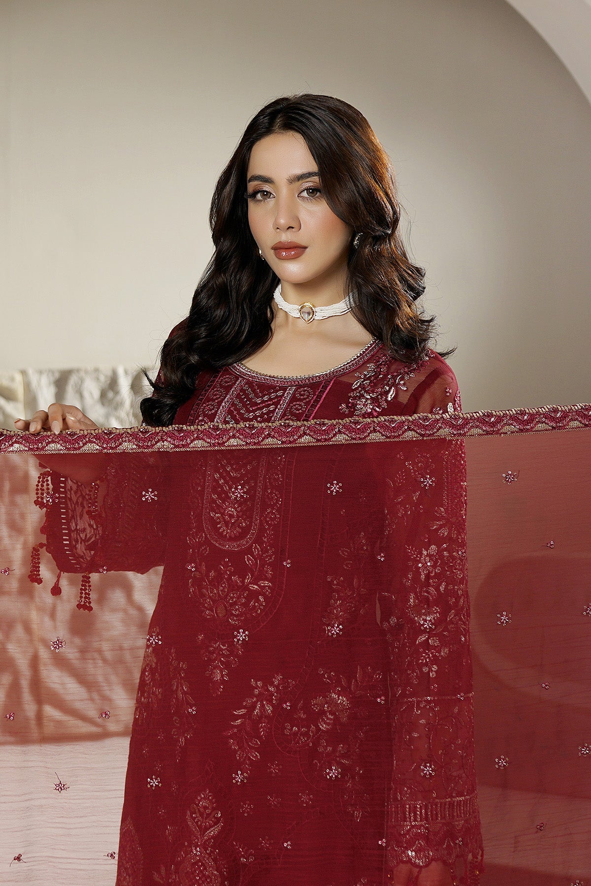 Maryams | Aarzu Formals | A-12001 - Formal Dress - available at Maria Faisal in UK and USA.