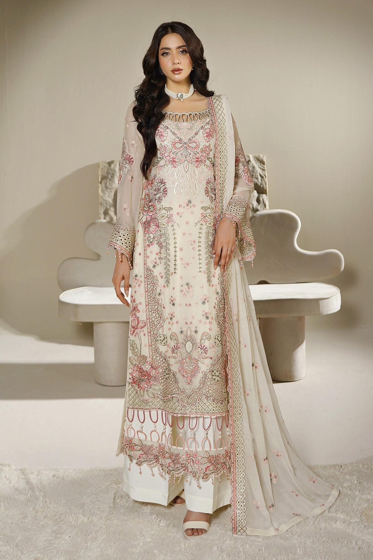 Maryams | Aarzu Formals | A-12006 - Formal Dress - available at Maria Faisal in UK and USA.