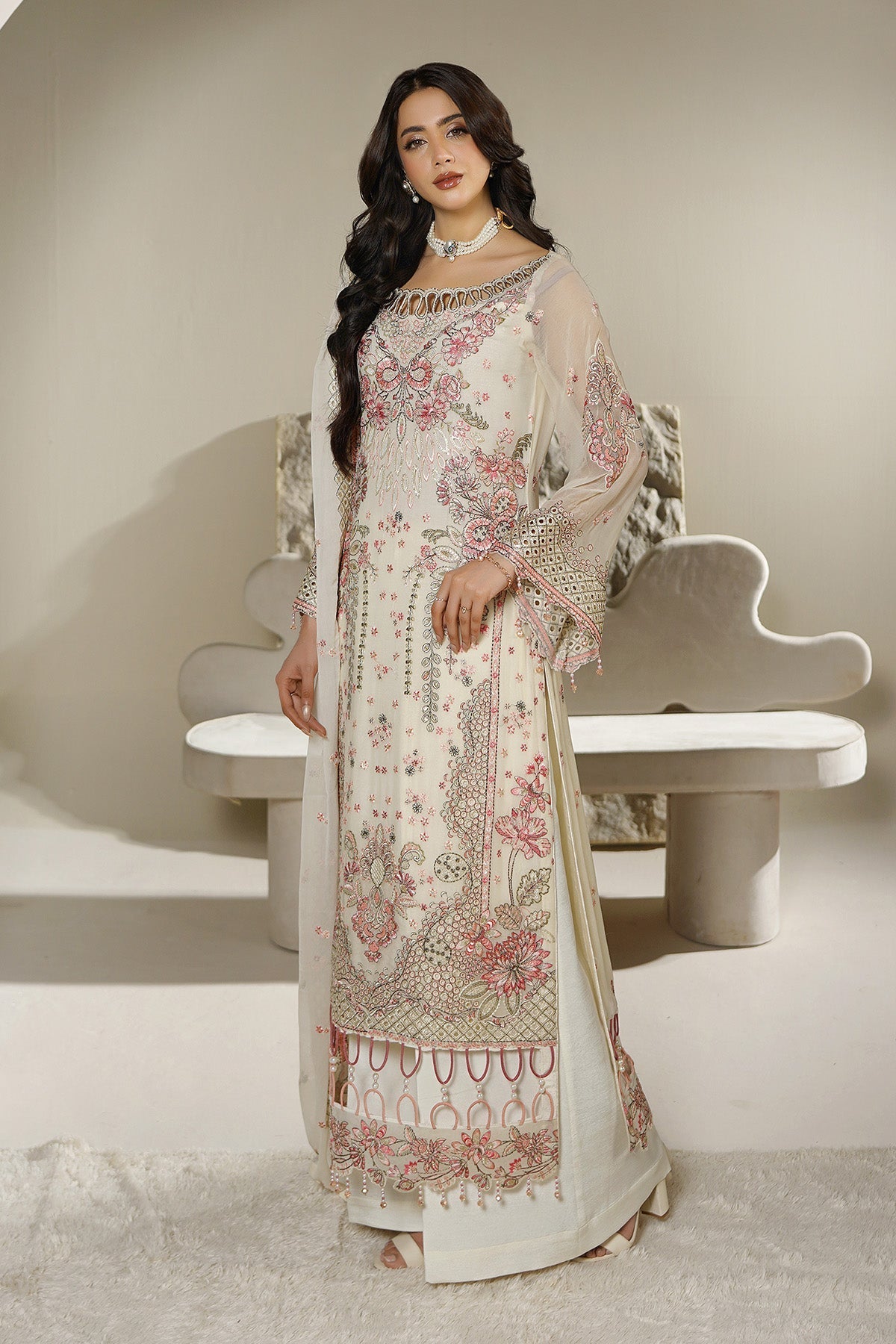 Maryams | Aarzu Formals | A-12006 - Formal Dress - available at Maria Faisal in UK and USA.
