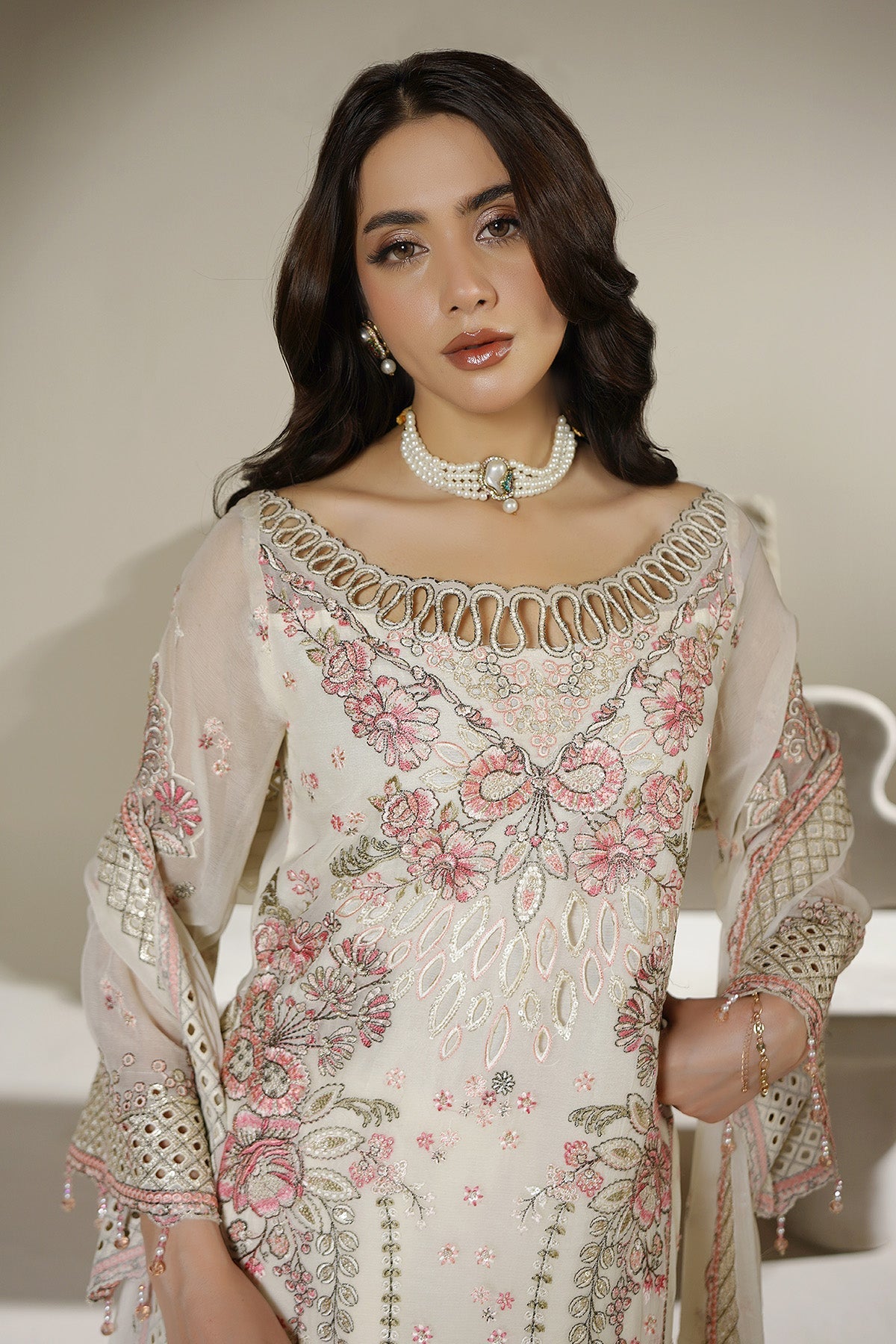Maryams | Aarzu Formals | A-12006 - Formal Dress - available at Maria Faisal in UK and USA.
