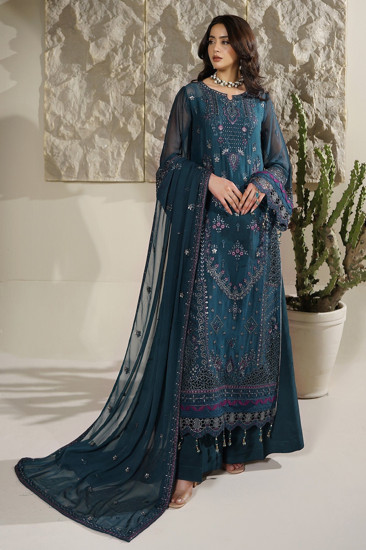 Maryams | Aarzu Formals | A-12003 - Formal Dress - available at Maria Faisal in UK and USA.