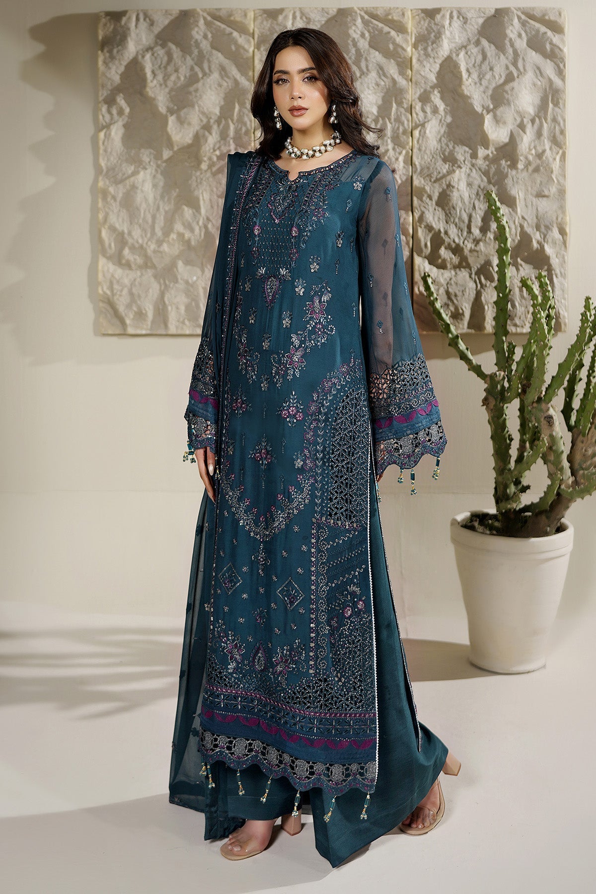 Maryams | Aarzu Formals | A-12003 - Formal Dress - available at Maria Faisal in UK and USA.