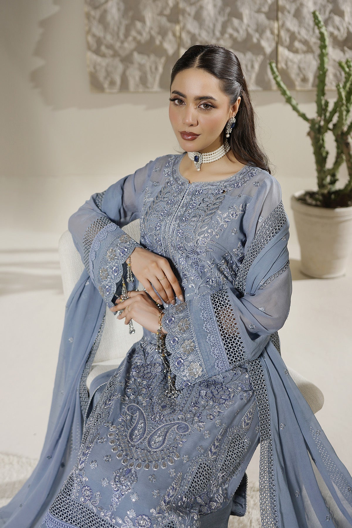 Maryams | Aarzu Formals | A-12005 - Formal Dress - available at Maria Faisal in UK and USA.