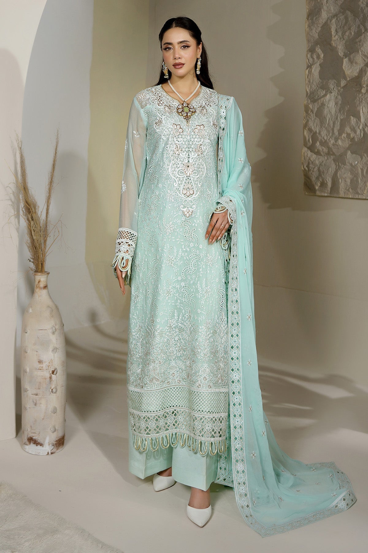 Maryams | Aarzu Formals | A-12002 - Formal Dress - available at Maria Faisal in UK and USA.