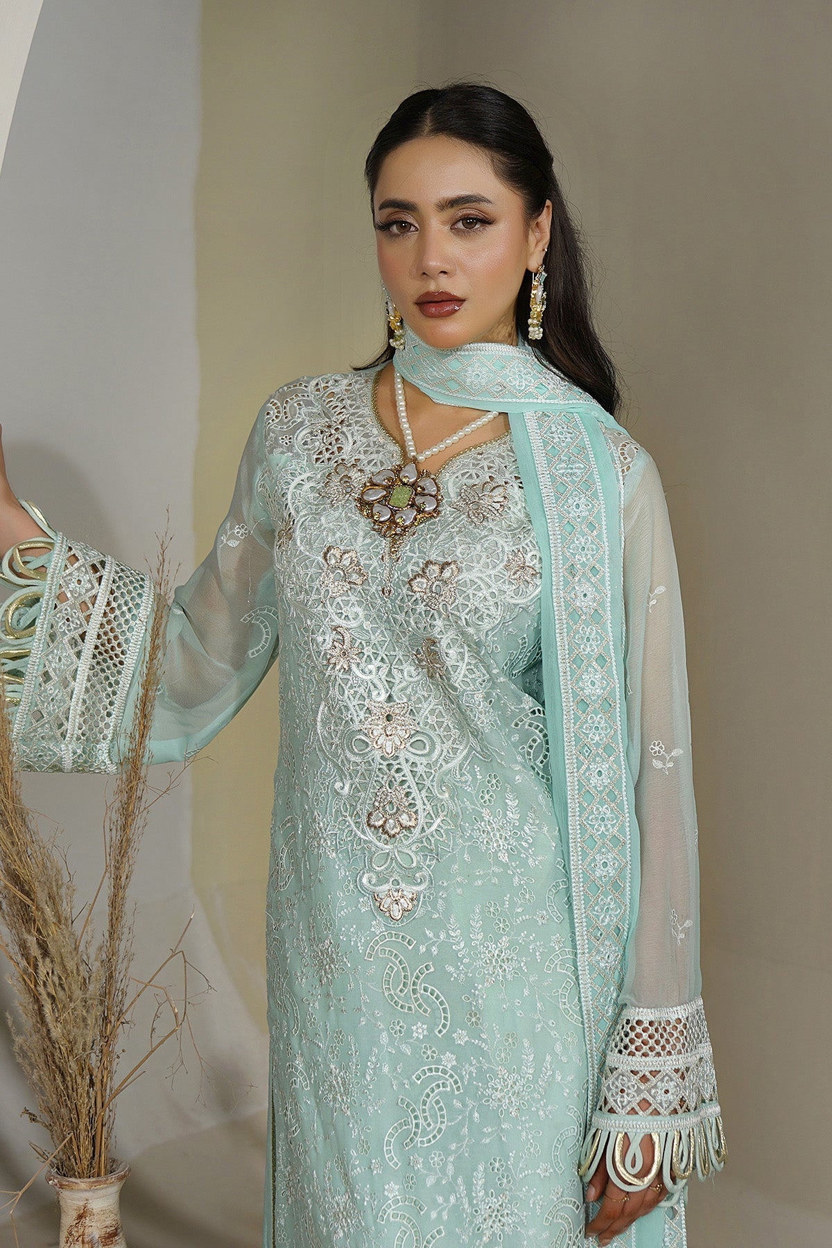 Maryams | Aarzu Formals | A-12002 - Formal Dress - available at Maria Faisal in UK and USA.