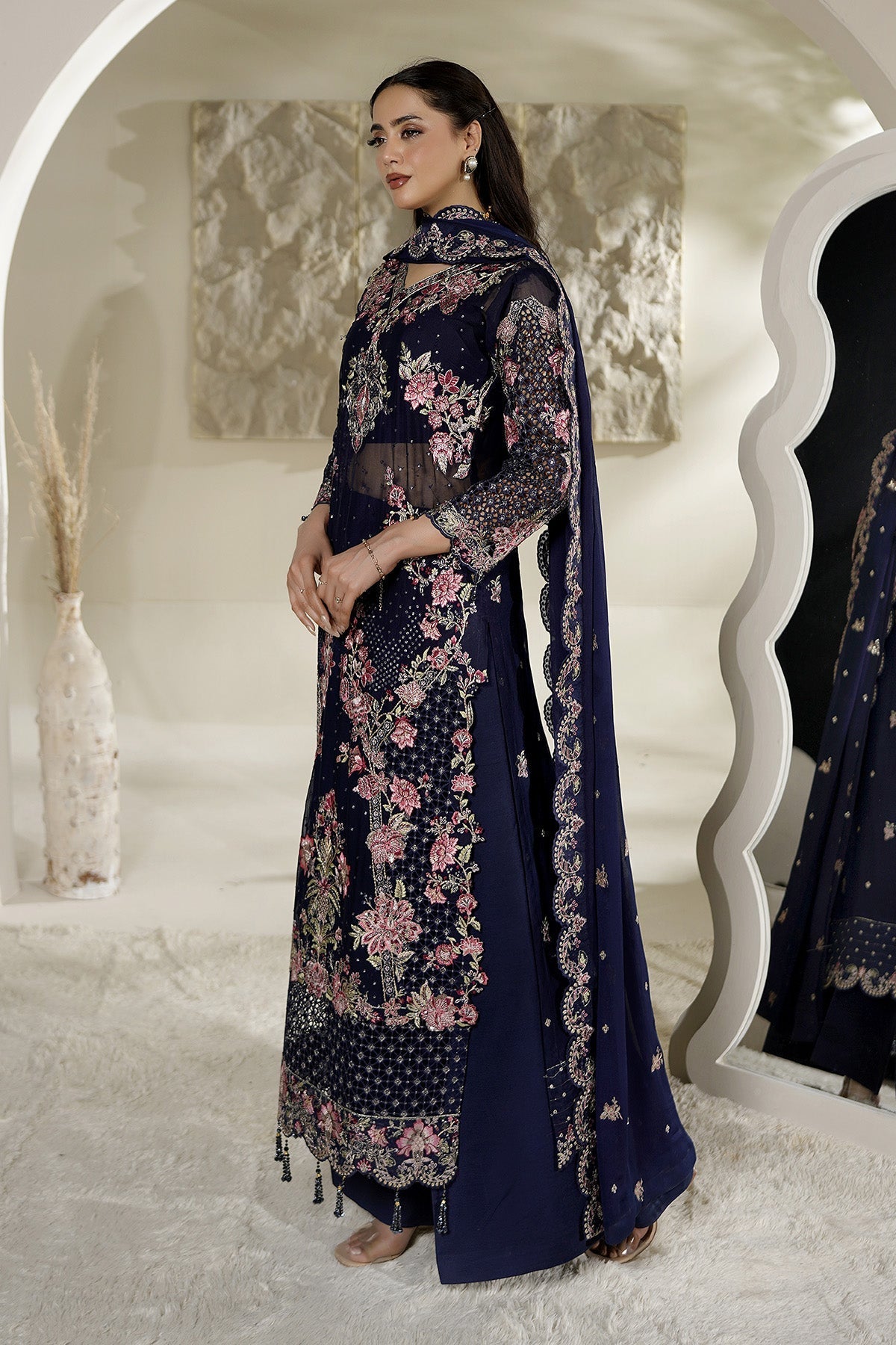 Maryams | Aarzu Formals | A-12007 - Formal Dress - available at Maria Faisal in UK and USA.
