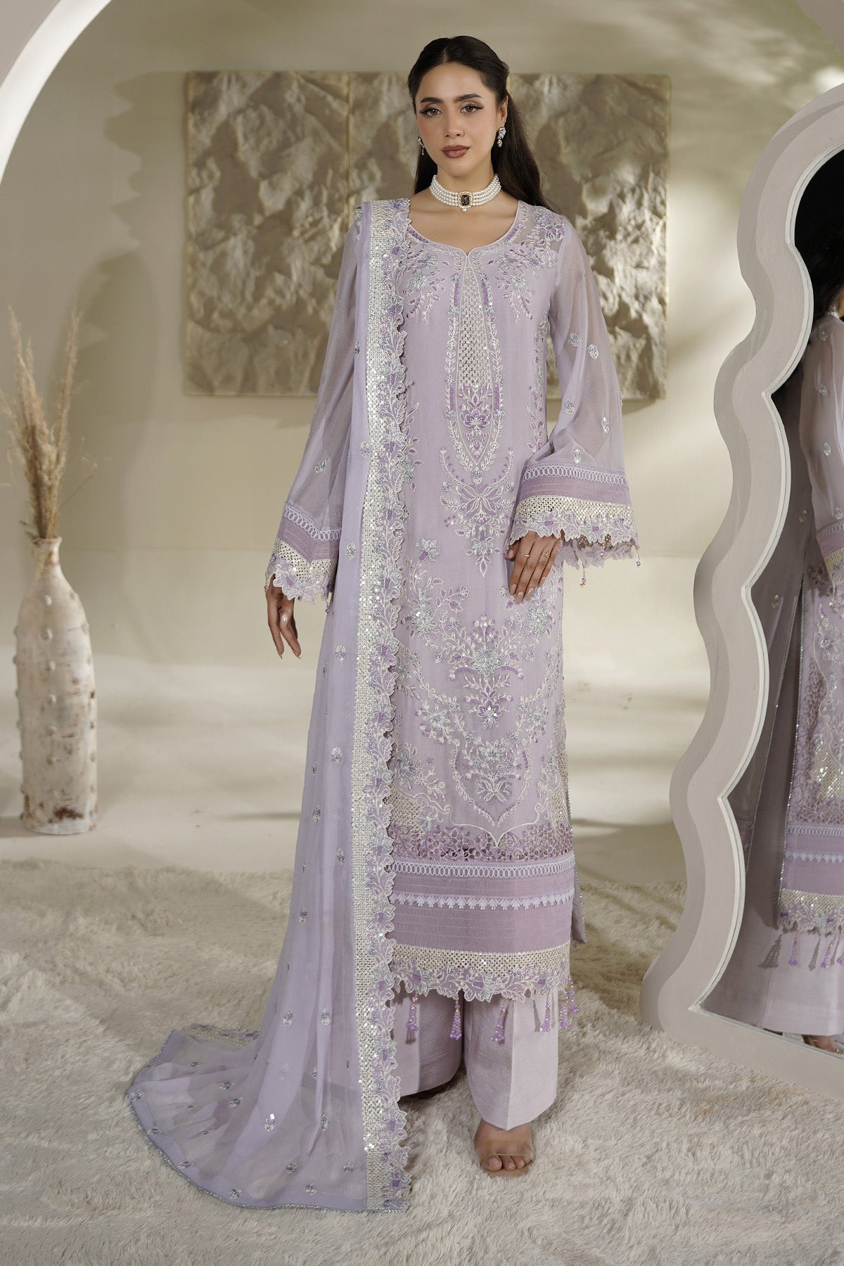 Maryams | Aarzu Formals | A-12004 - Formal Dress - available at Maria Faisal in UK and USA.