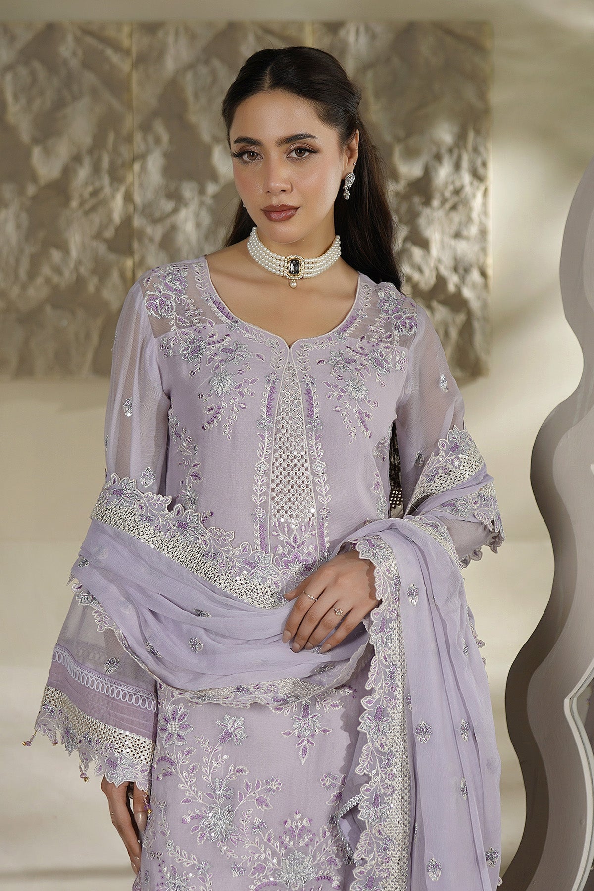 Maryams | Aarzu Formals | A-12004 - Formal Dress - available at Maria Faisal in UK and USA.