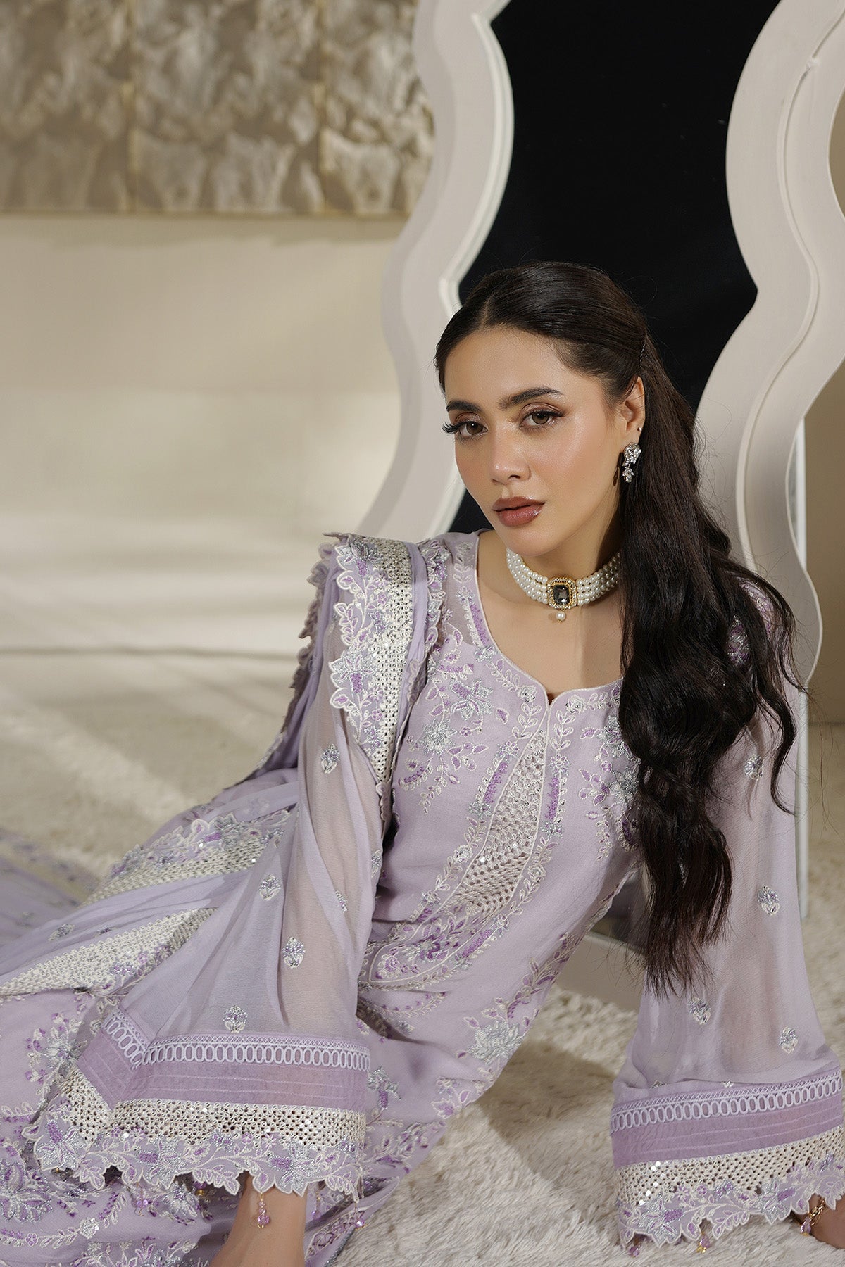 Maryams | Aarzu Formals | A-12004 - Formal Dress - available at Maria Faisal in UK and USA.