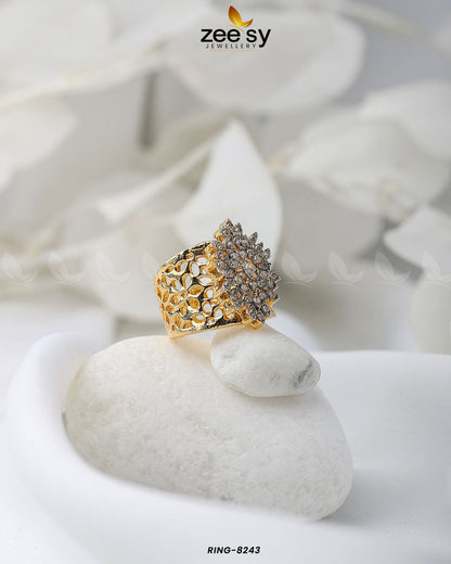 Floral Ring-8243 - Rings 