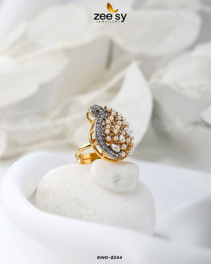 Baguette Cluster Ring-8244 - Rings 