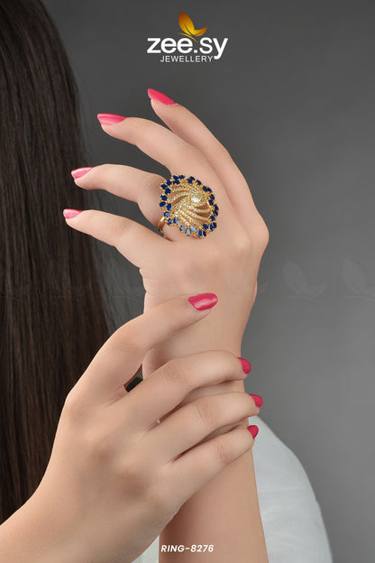 Rhinestone Ring-8276 - Rings 