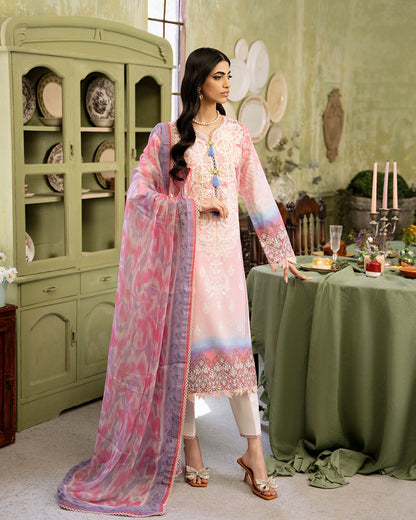 Roheenaz | Flora Printed Lawn | Amara - Ladies Clothes 
