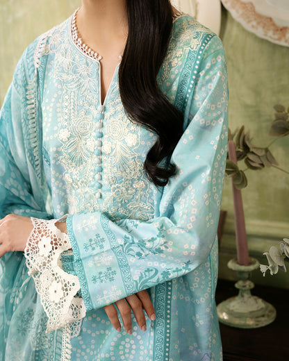 Roheenaz | Flora Printed Lawn | Mirage - Ladies Clothes 