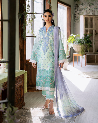Roheenaz | Flora Printed Lawn | Elysium - Ladies Clothes 
