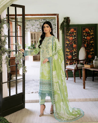 Roheenaz | Flora Printed Lawn | Euphoria - Ladies Clothes 
