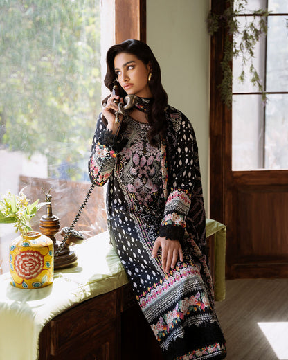 Roheenaz | Flora Printed Lawn | Veridian - Ladies Clothes 