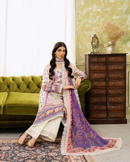 Roheenaz | Flora Printed Lawn | Evangeline - Ladies Clothes 