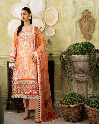 Roheenaz | Flora Printed Lawn | Cascade - Ladies Clothes 