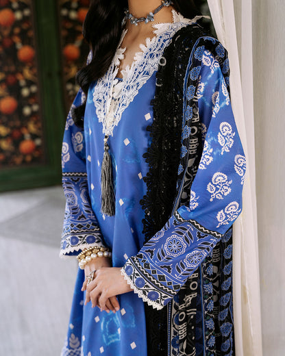 Roheenaz | Flora Printed Lawn | Ember - Ladies Clothes 