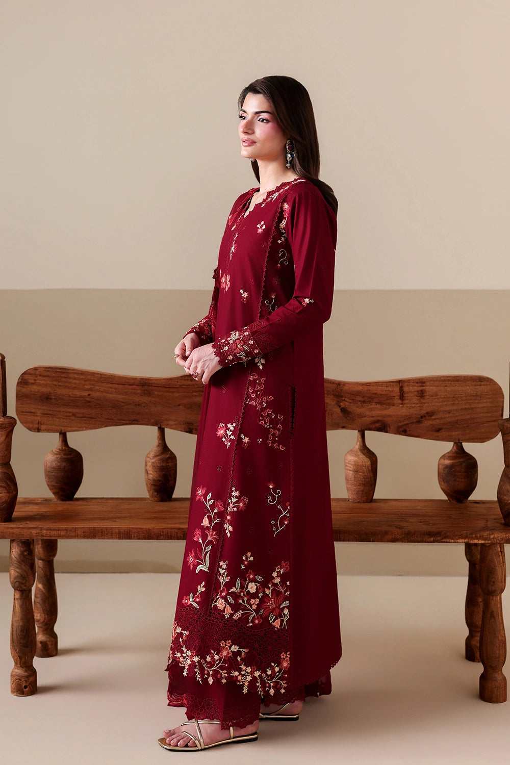 Azure | Luxury Lawn 26 | Ruby Rose - Luxury Dress - available at Maria Faisal in UK and USA.
