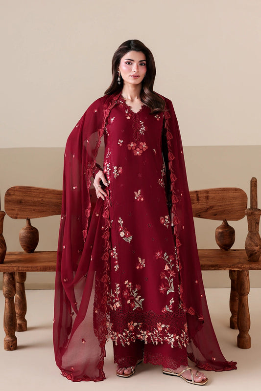 Azure | Luxury Lawn 26 | Ruby Rose - Luxury Dress - available at Maria Faisal in UK and USA.