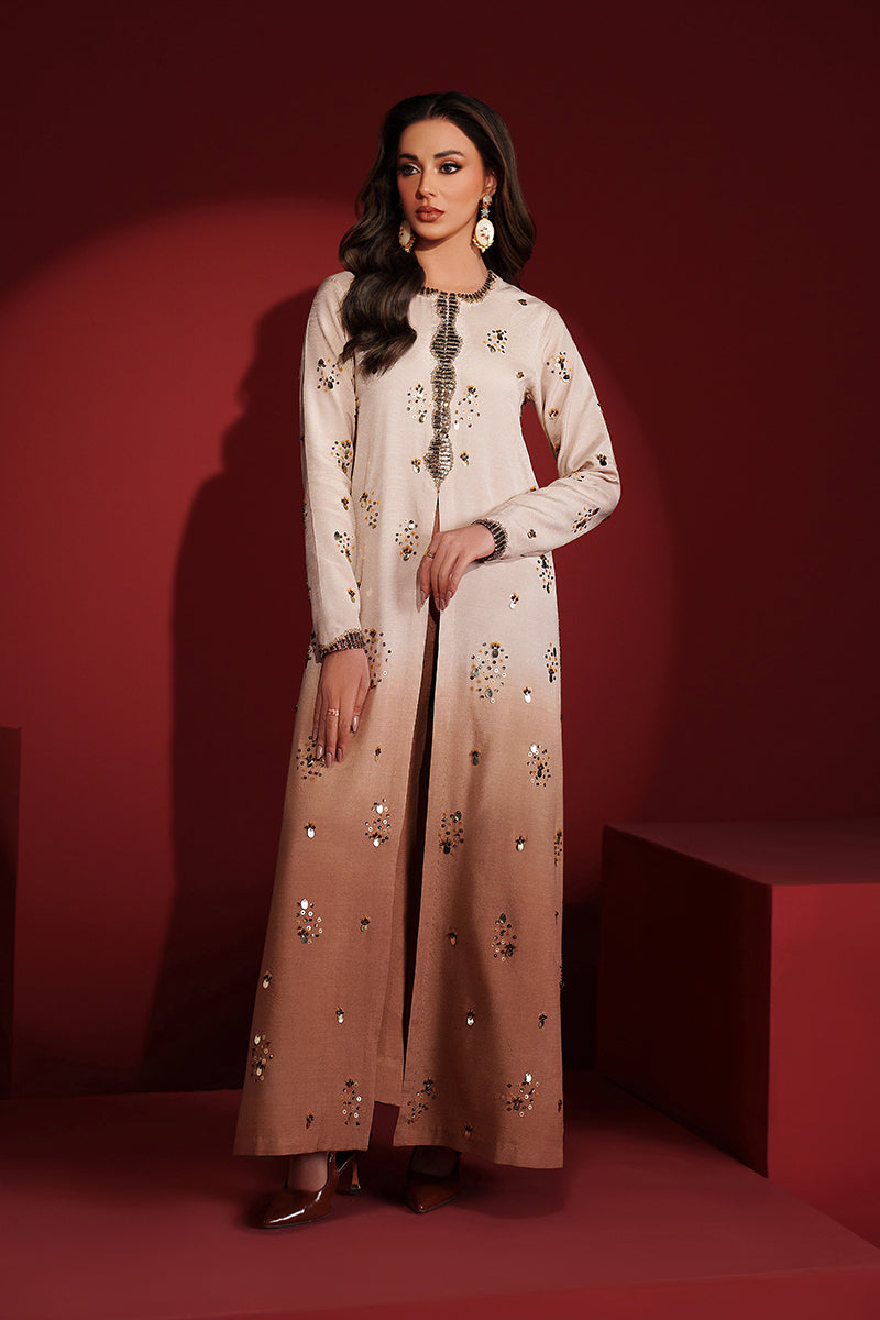 Fozia Khalid | Ombre Luxe | Radiant Dusk - Luxury Dress - available at Maria Faisal in UK and USA.