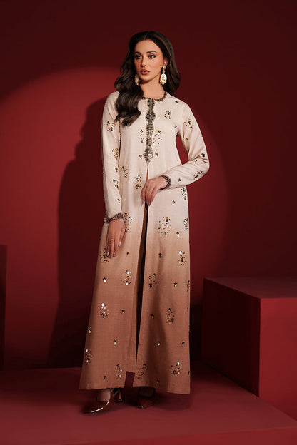 Fozia Khalid | Ombre Luxe | Radiant Dusk - Luxury Dress - available at Maria Faisal in UK and USA.